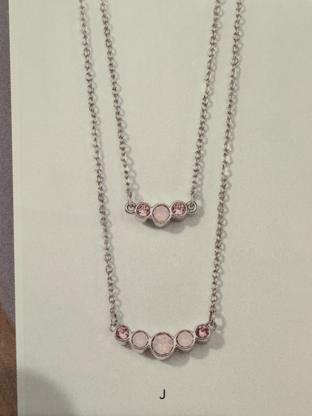 Touchdown Crystal by Swarovski , Tickeled pink necklace, new in box